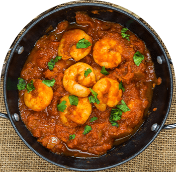 Order fresh king prawn masala starters from Khans of Brixton